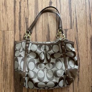 Classic C brown coach purse
